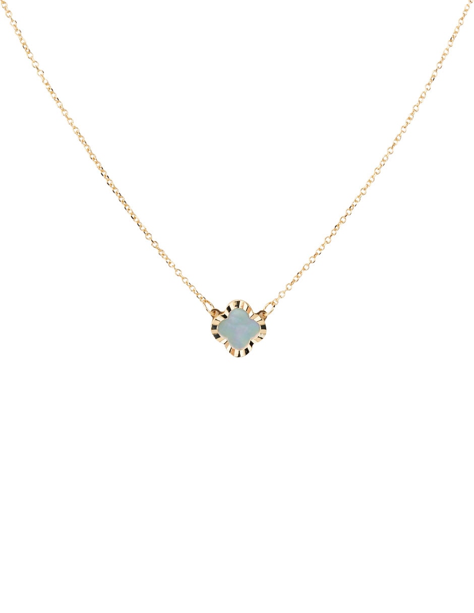 Collar con dije de oro amarillo 14 K
