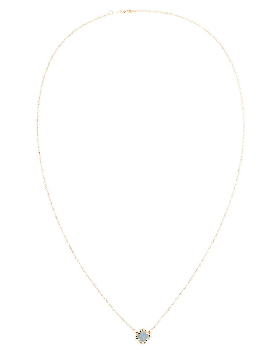 Collar con dije de oro amarillo 14 K 2