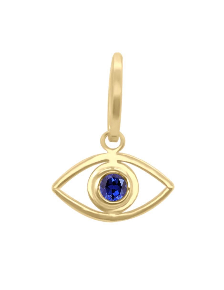 Dije de ojo turco Fascinare de oro 14 K zafiro
