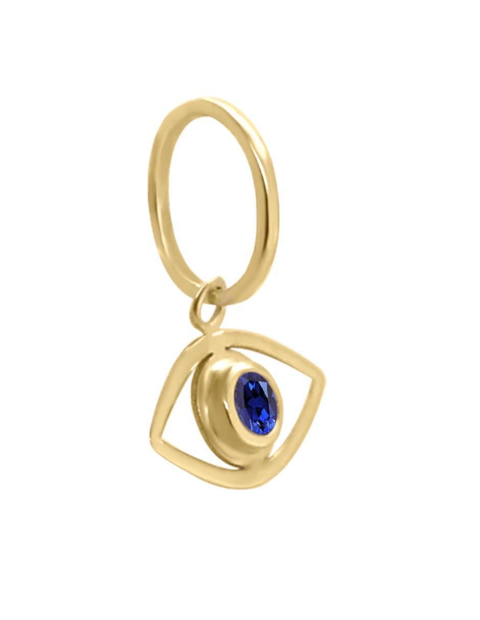 Dije de ojo turco Fascinare de oro 14 K zafiro