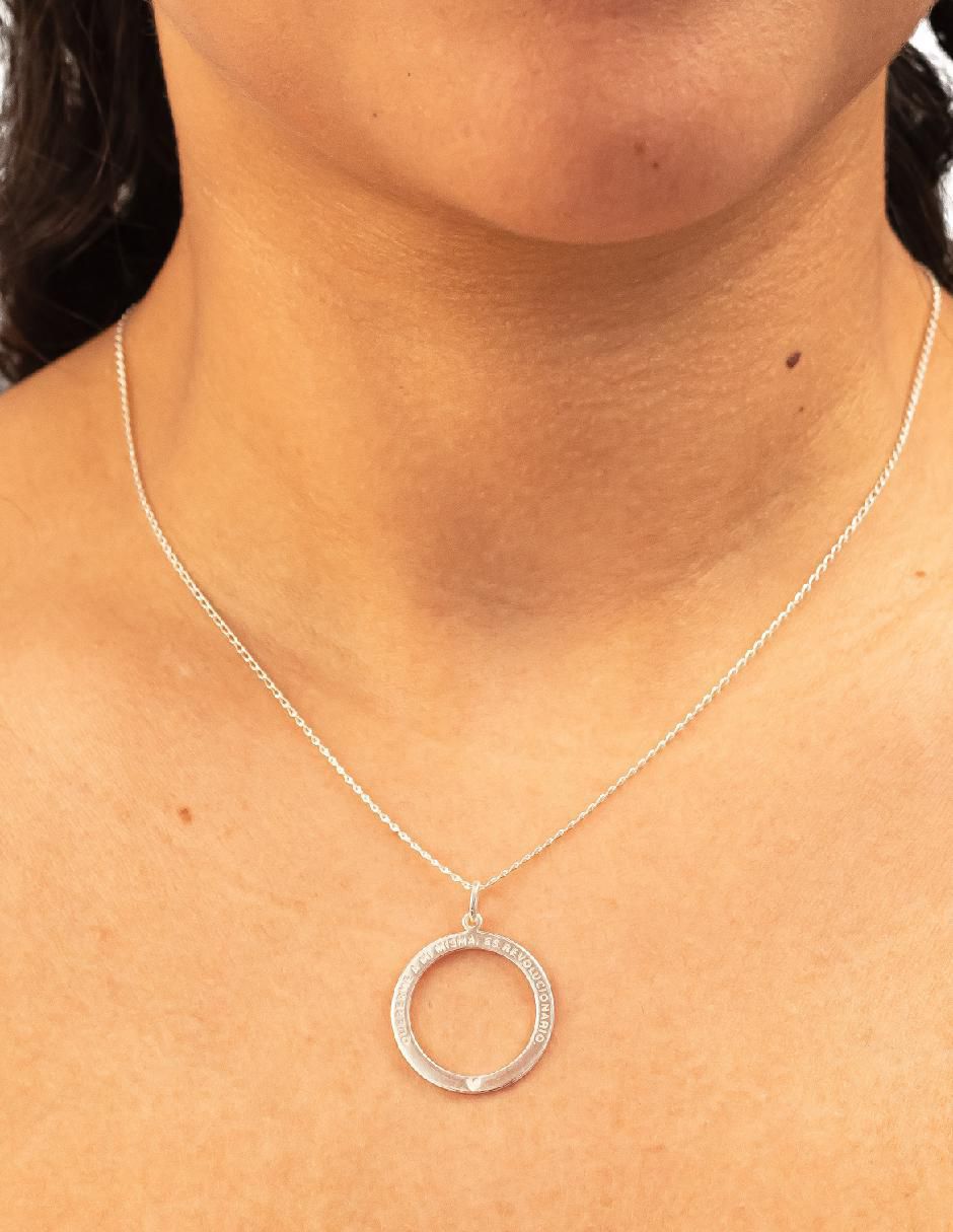 Collar con dije Teresa Díaz Joyería Mexicana Empowerment & Self-Love de plata P 925
