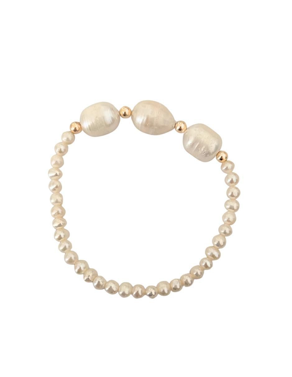 Pulsera mancini 'de' perla 'con' perla 10 k sin familia 'acabado'