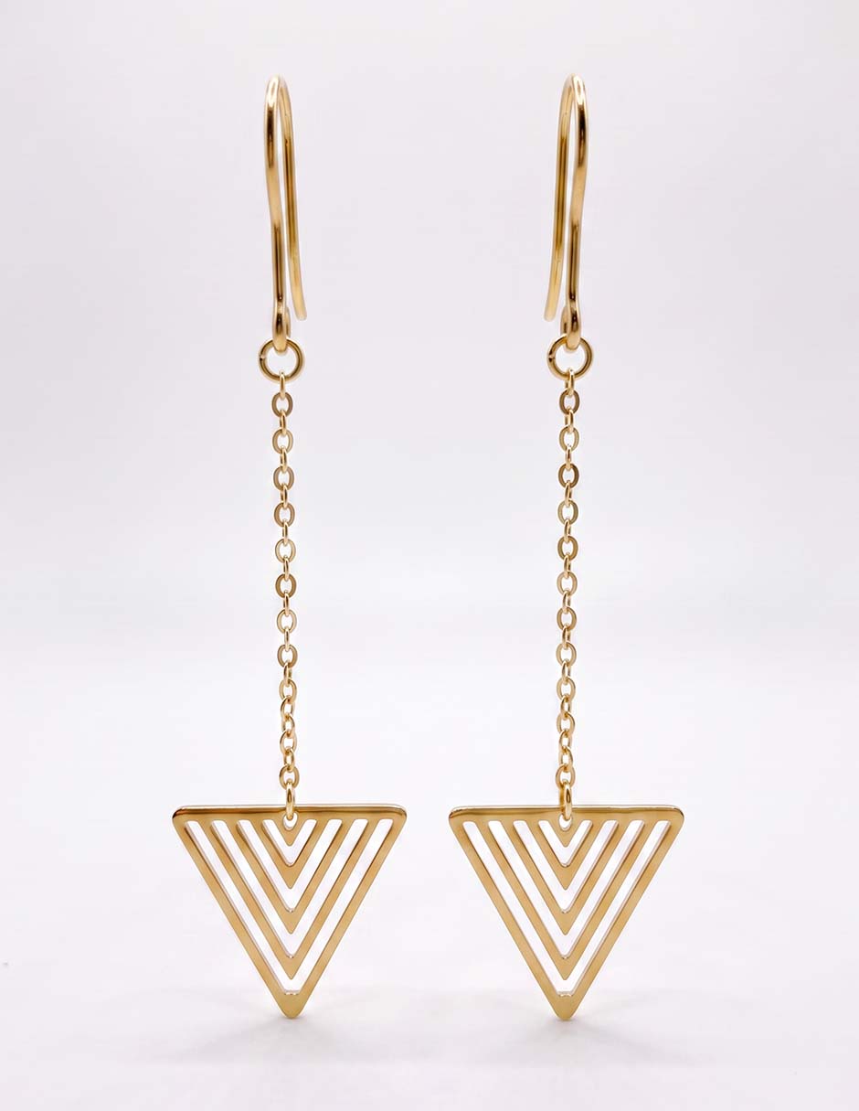 Aretes con acabado brillante 1