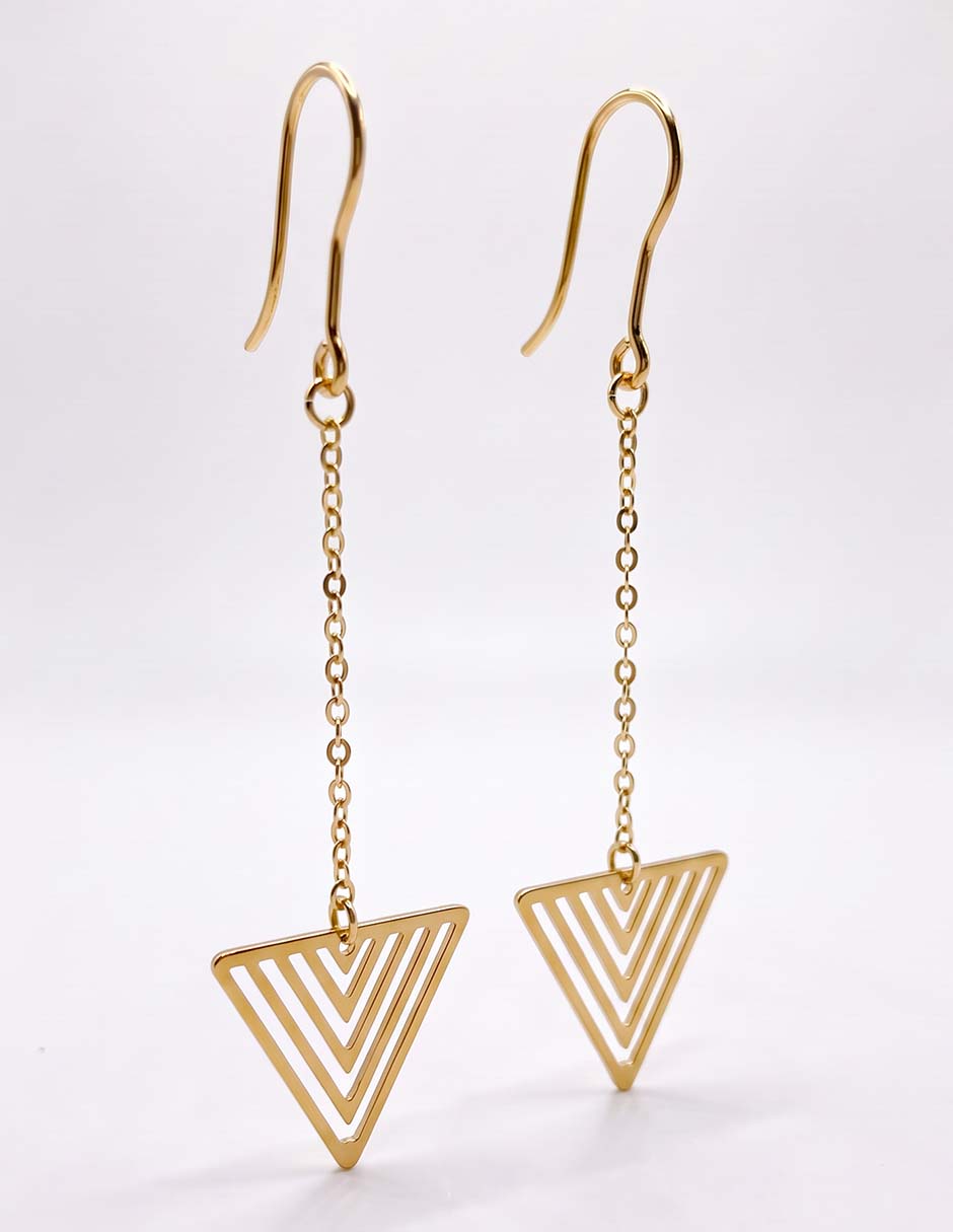 Aretes con acabado brillante 2