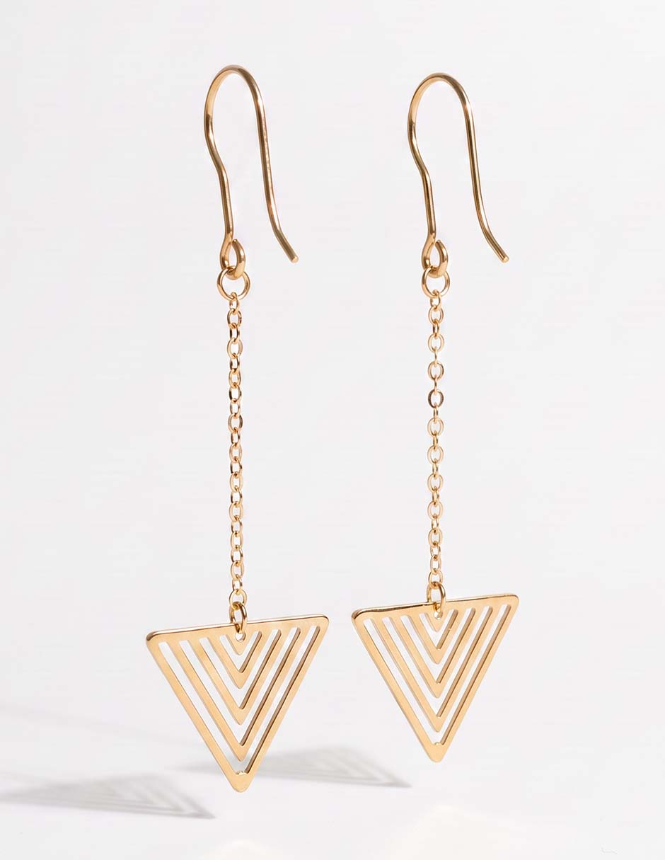 Aretes con acabado brillante 3