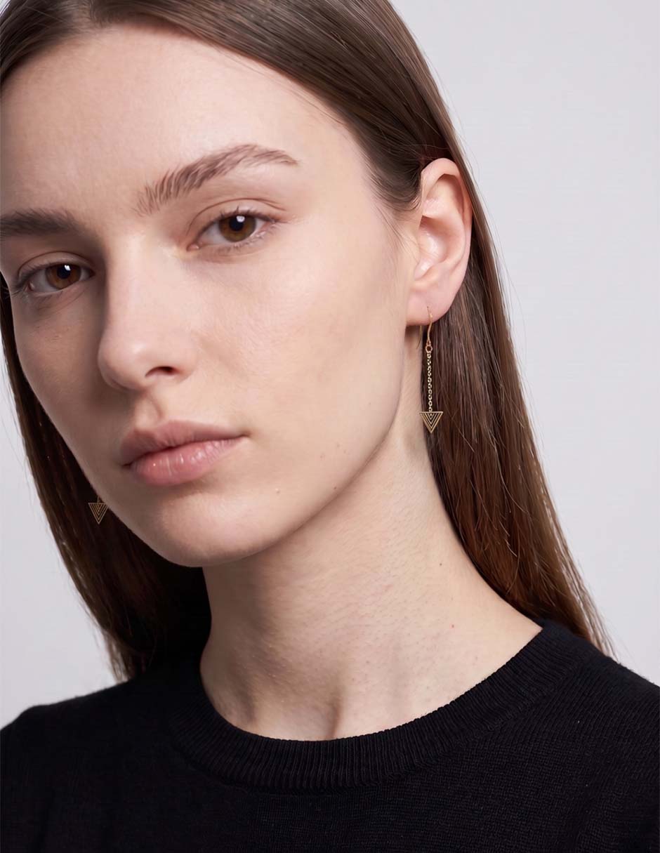 Aretes con acabado brillante 4