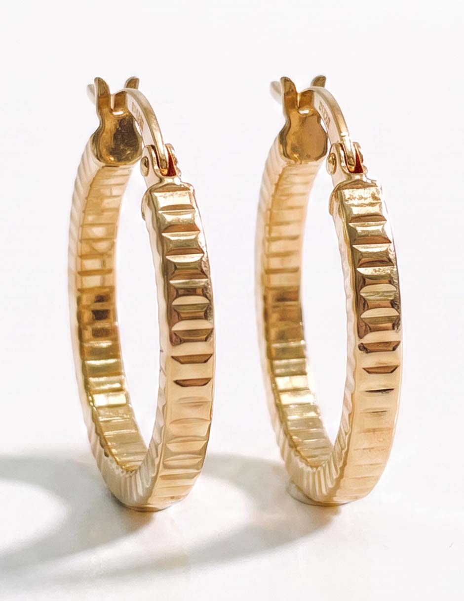 Arracadas de oro amarillo 1