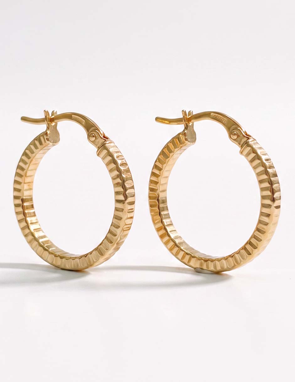 Arracadas de oro amarillo 3