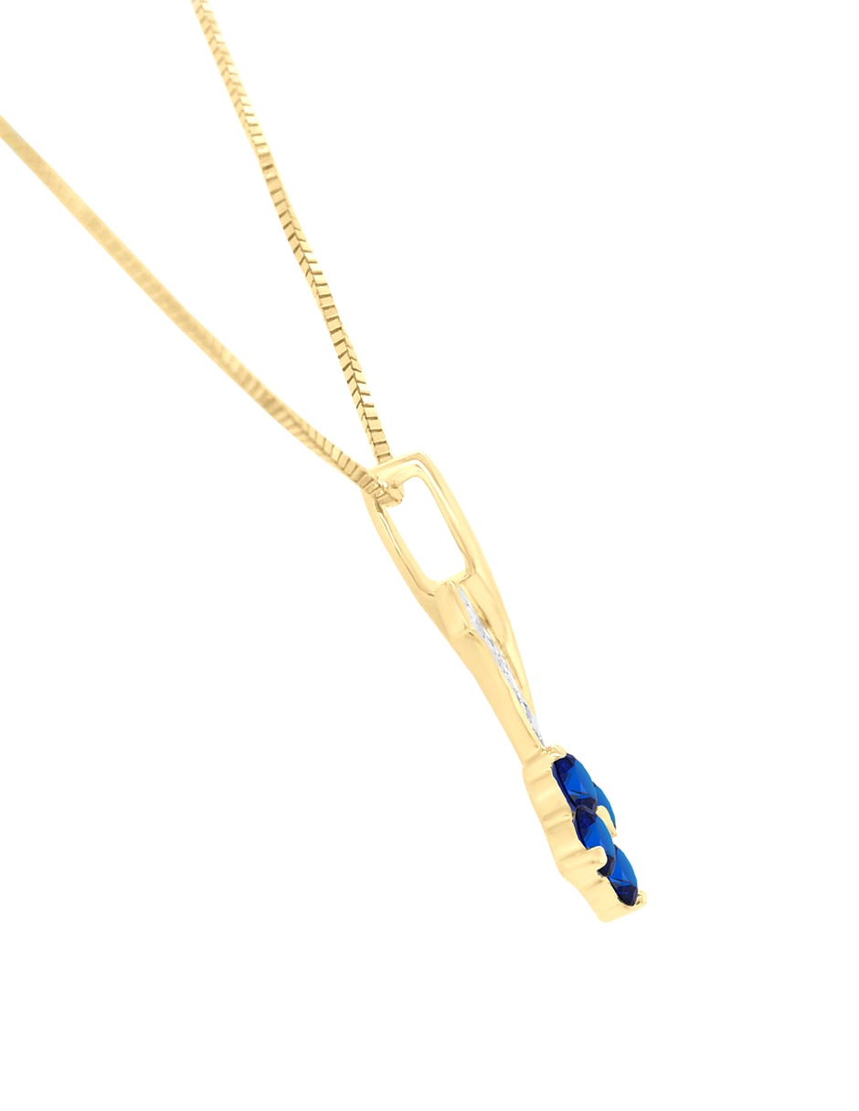Colgante Y Dije De Flor Hortencia De Oro Amarillo 14 K 2