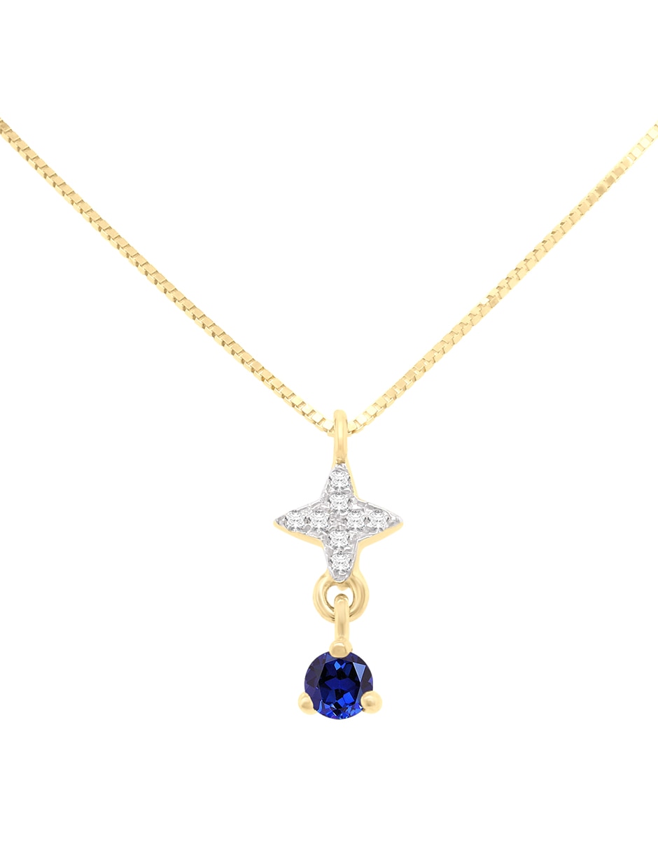 Colgante y dije de estrella estelar de oro amarillo 14 k Colgante y dije de estrella estelar de oro amarillo 14 k