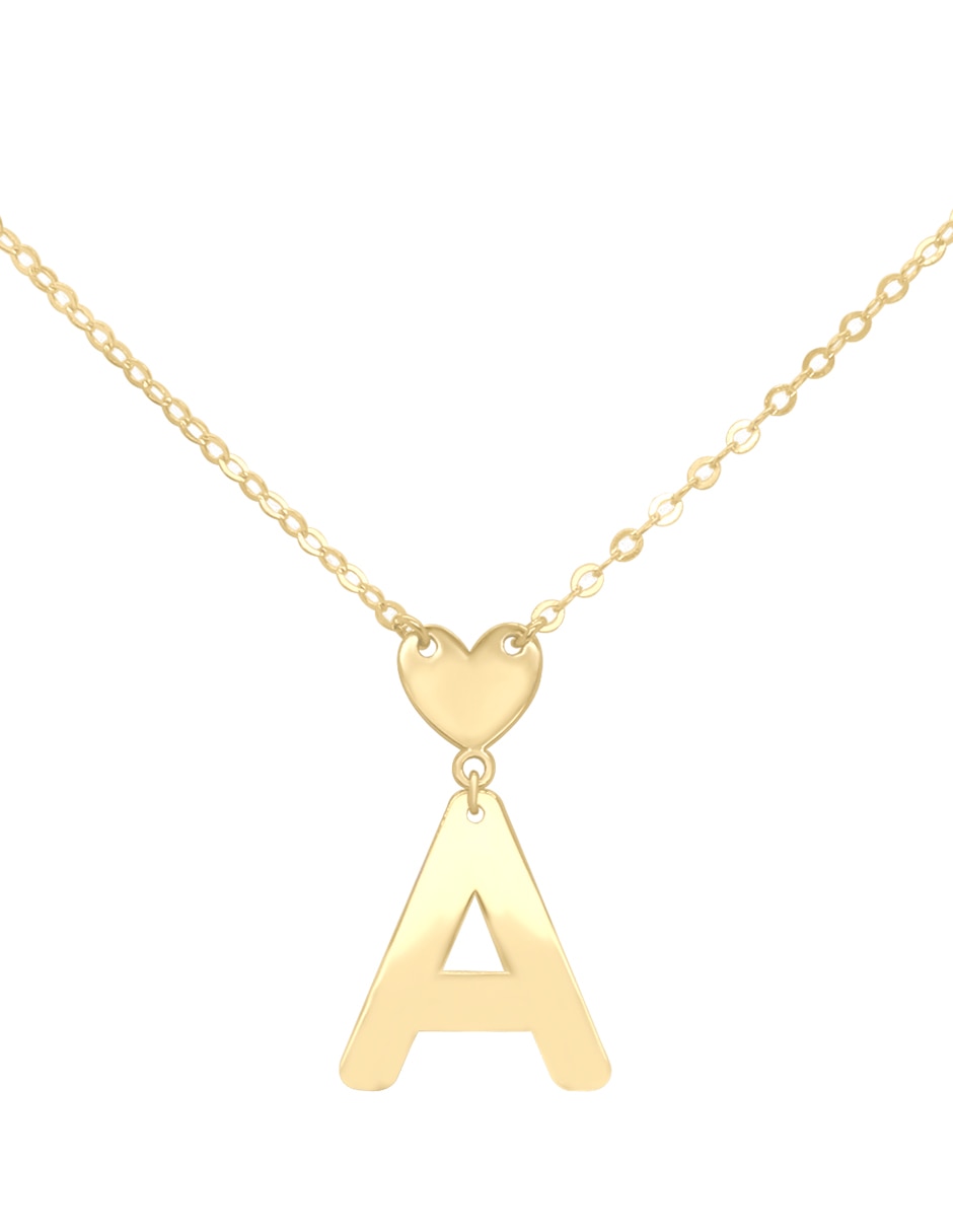 Colgante Y Dije De Letra A De Oro Amarillo 14 K Colgante Y Dije De Letra A De Oro Amarillo 14 K