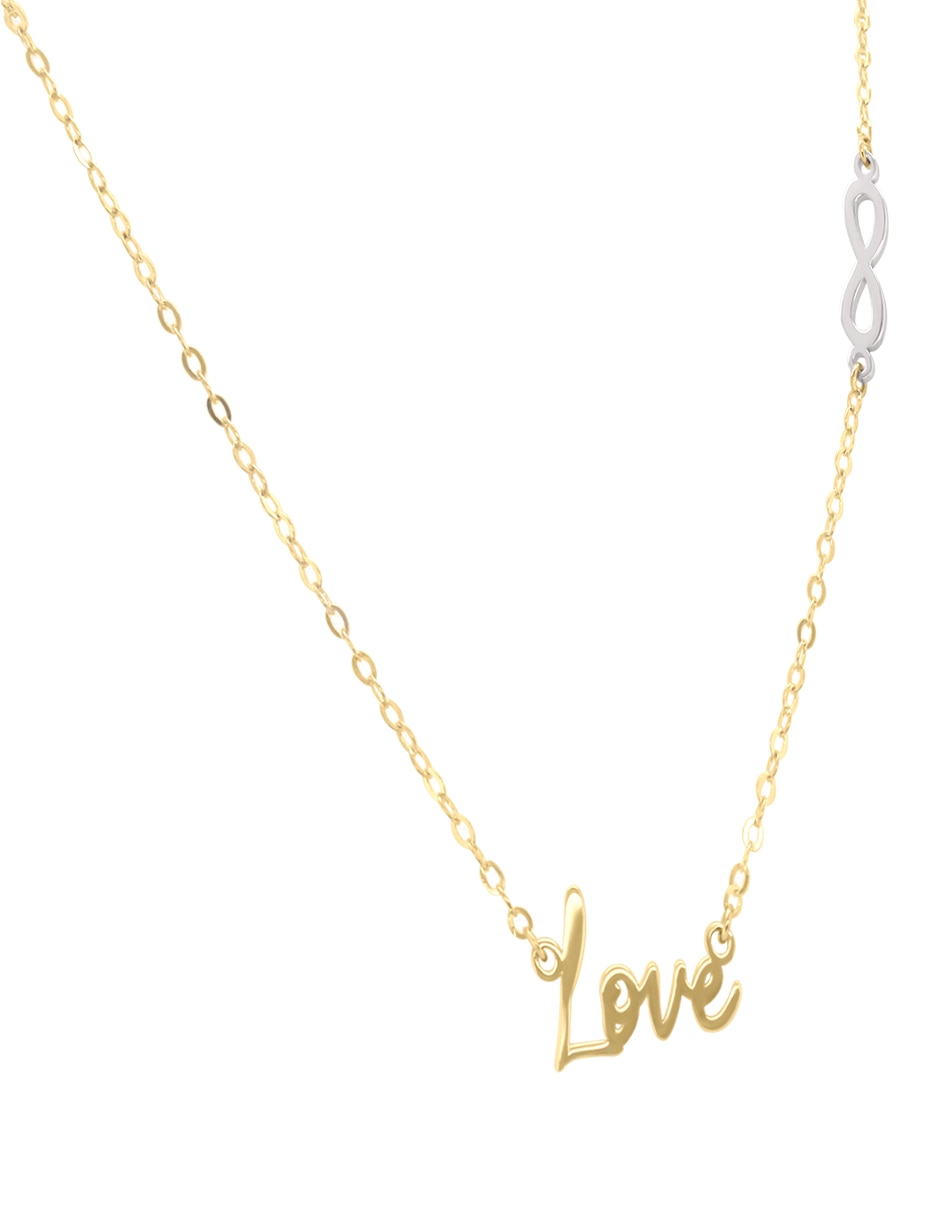 Colgante Y Dije De Infinito Love De Oro 14 K 2