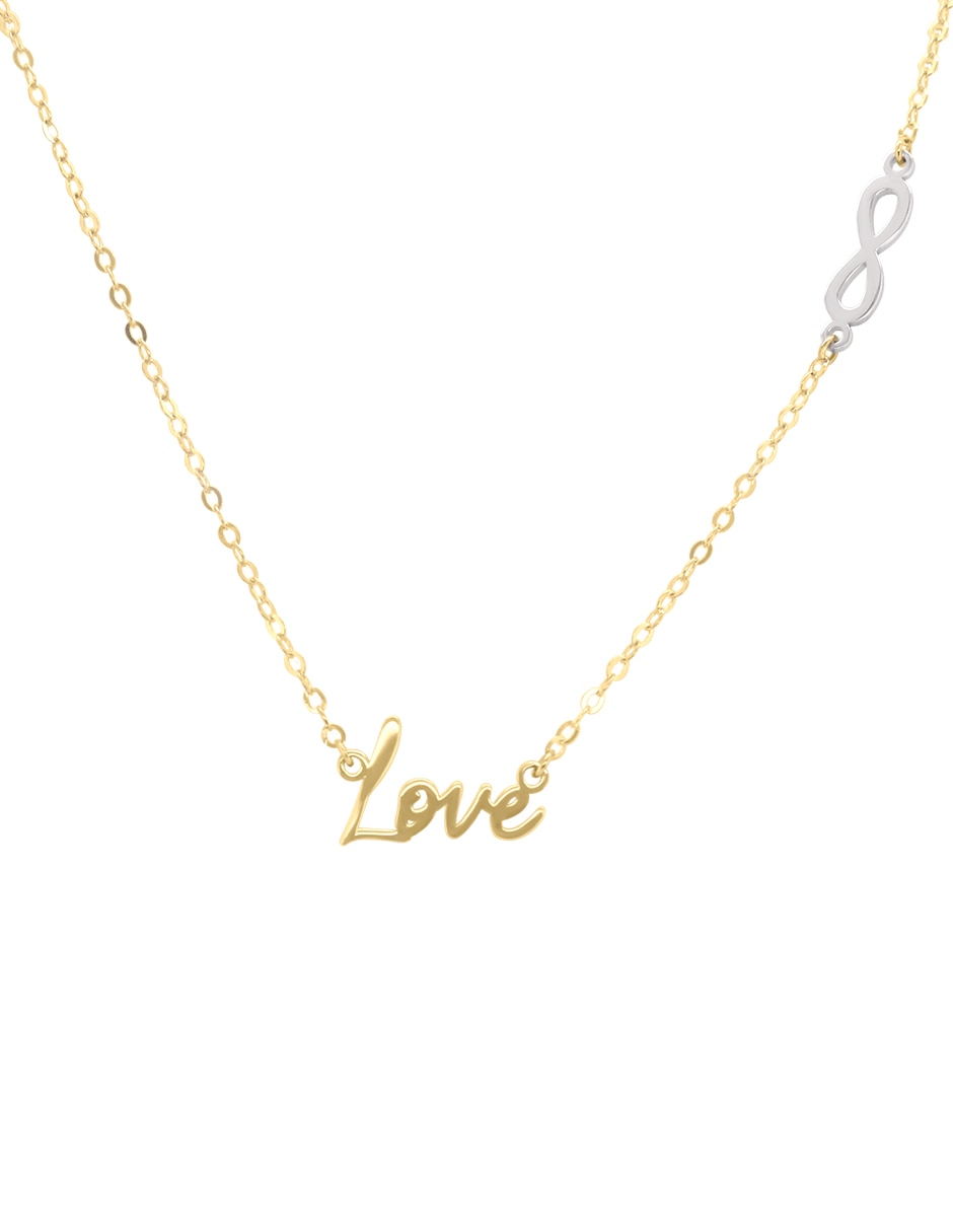 Colgante Y Dije De Infinito Love De Oro 14 K