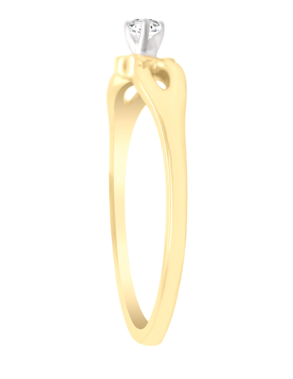 Anillo de compromiso "de" oro amarillo 14 k thais diamante 3