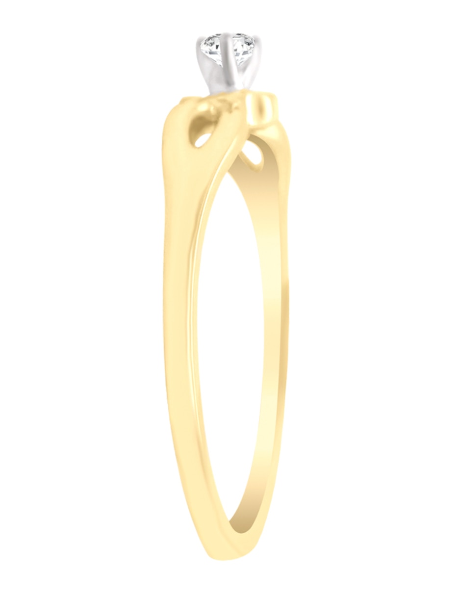 Anillo de compromiso "de" oro amarillo 14 k thais diamante 4