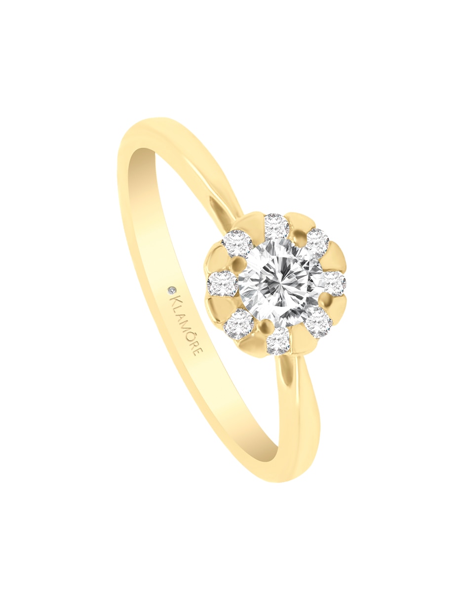 Anillo de compromiso de oro 14 k Rossy diamante Anillo de compromiso de oro 14 k Rossy diamante