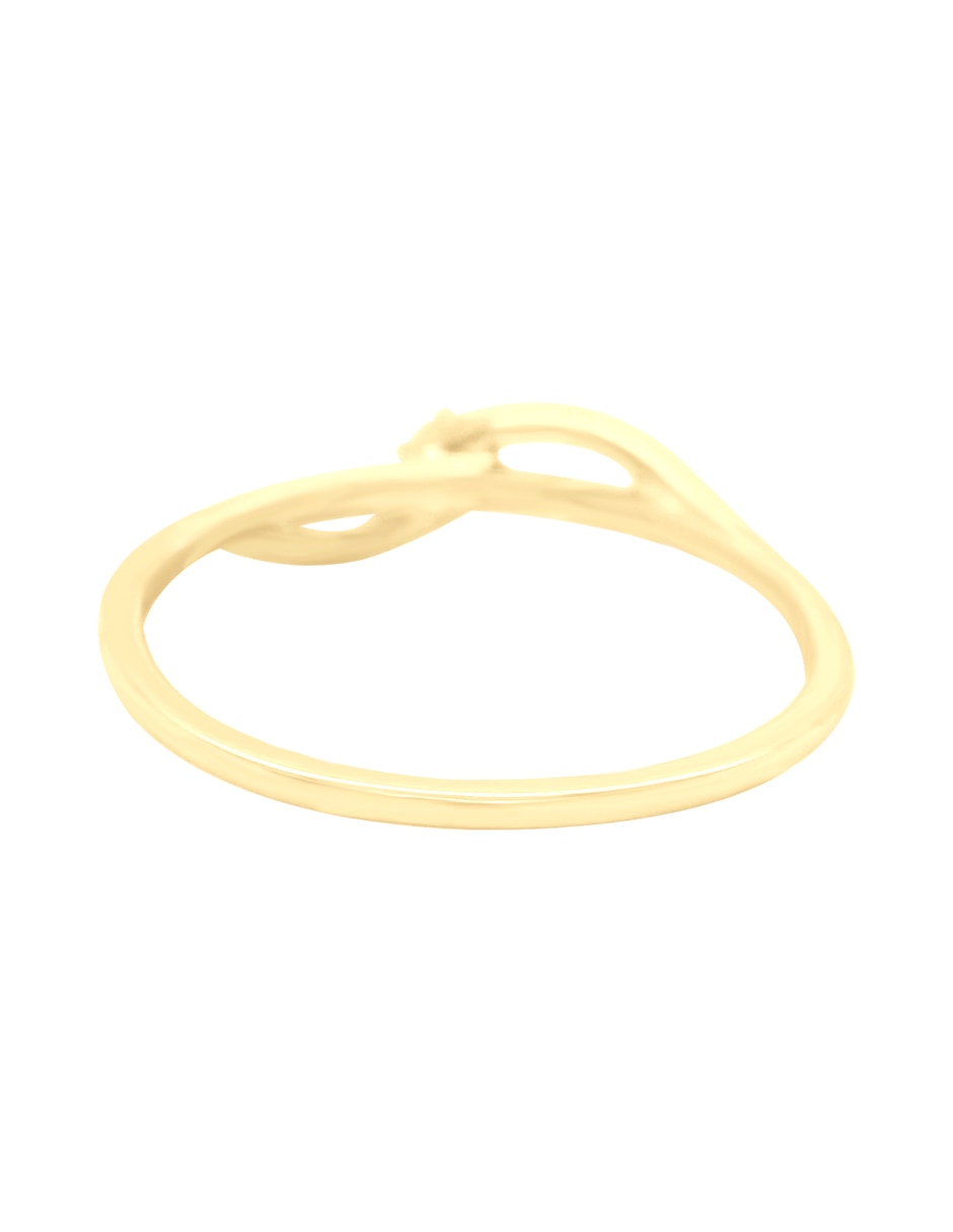 Anillo de compromiso "de" oro amarillo 14 k betel diamante 2