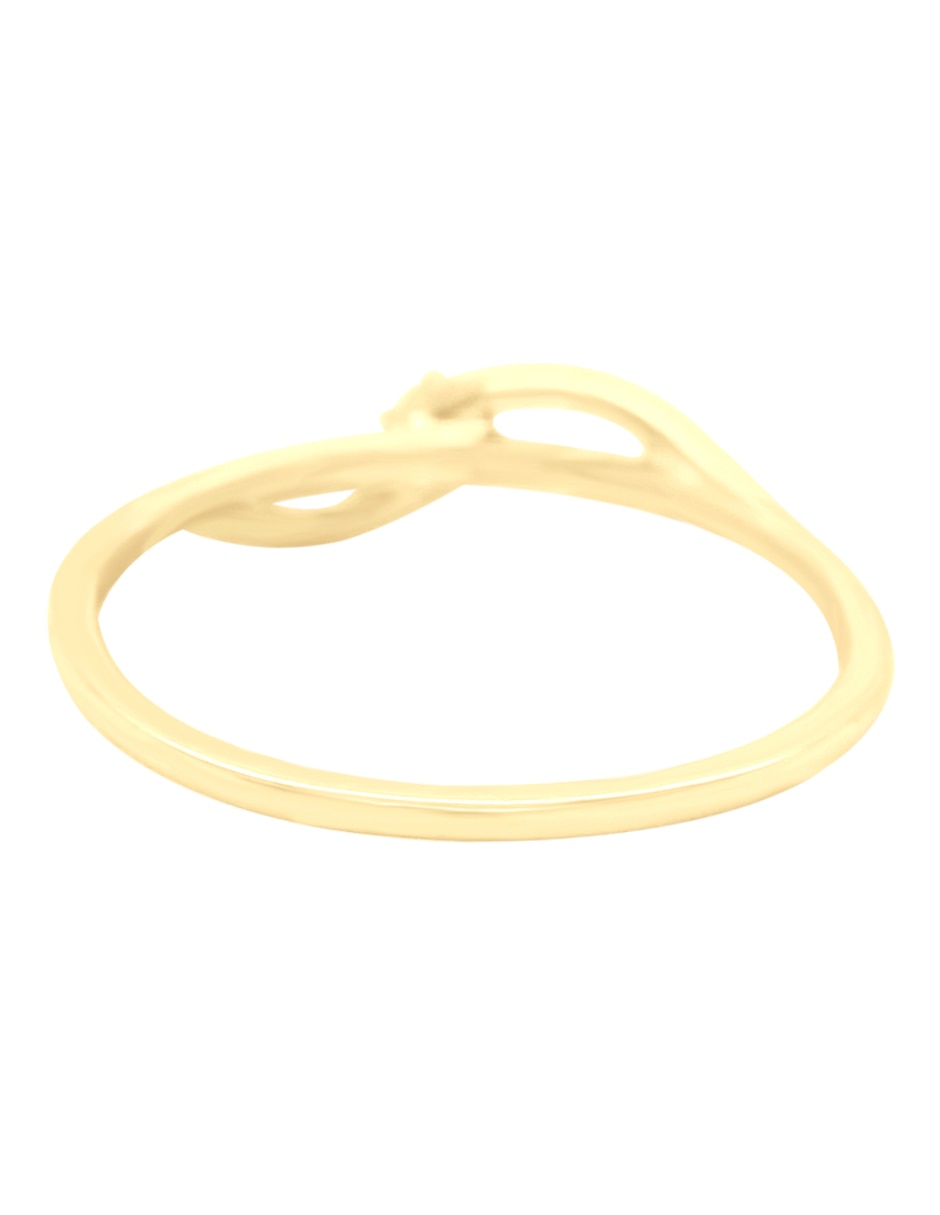 Anillo de compromiso "de" oro amarillo 14 k betel diamante 3
