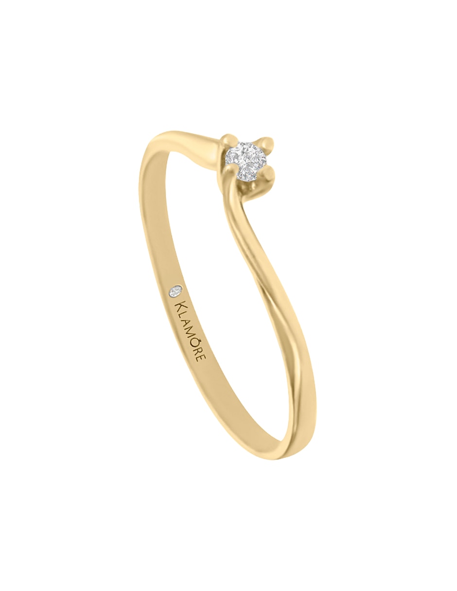 Anillo de compromiso de oro 14 k Maia diamante Anillo de compromiso de oro 14 k Maia diamante