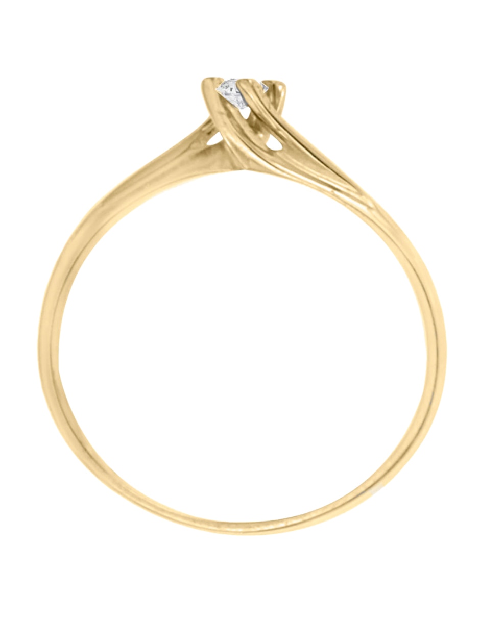 Anillo de compromiso de Oro amarillo 14 K Klamore Maia diamante