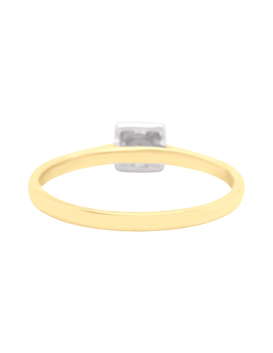 Anillo de compromiso de oro amarillo 14 k Grazyna diamante 4