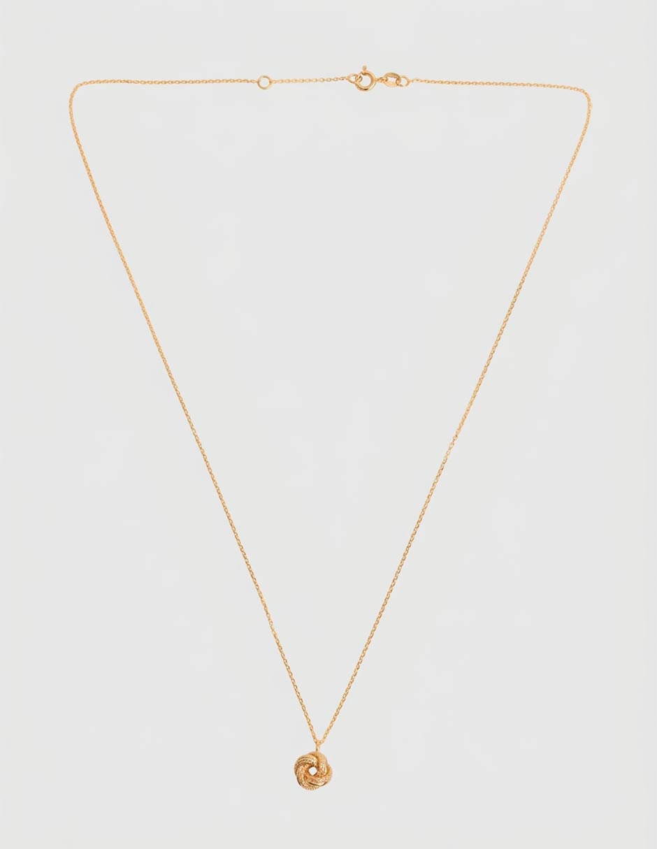 Collar de nudo de oro 14 K