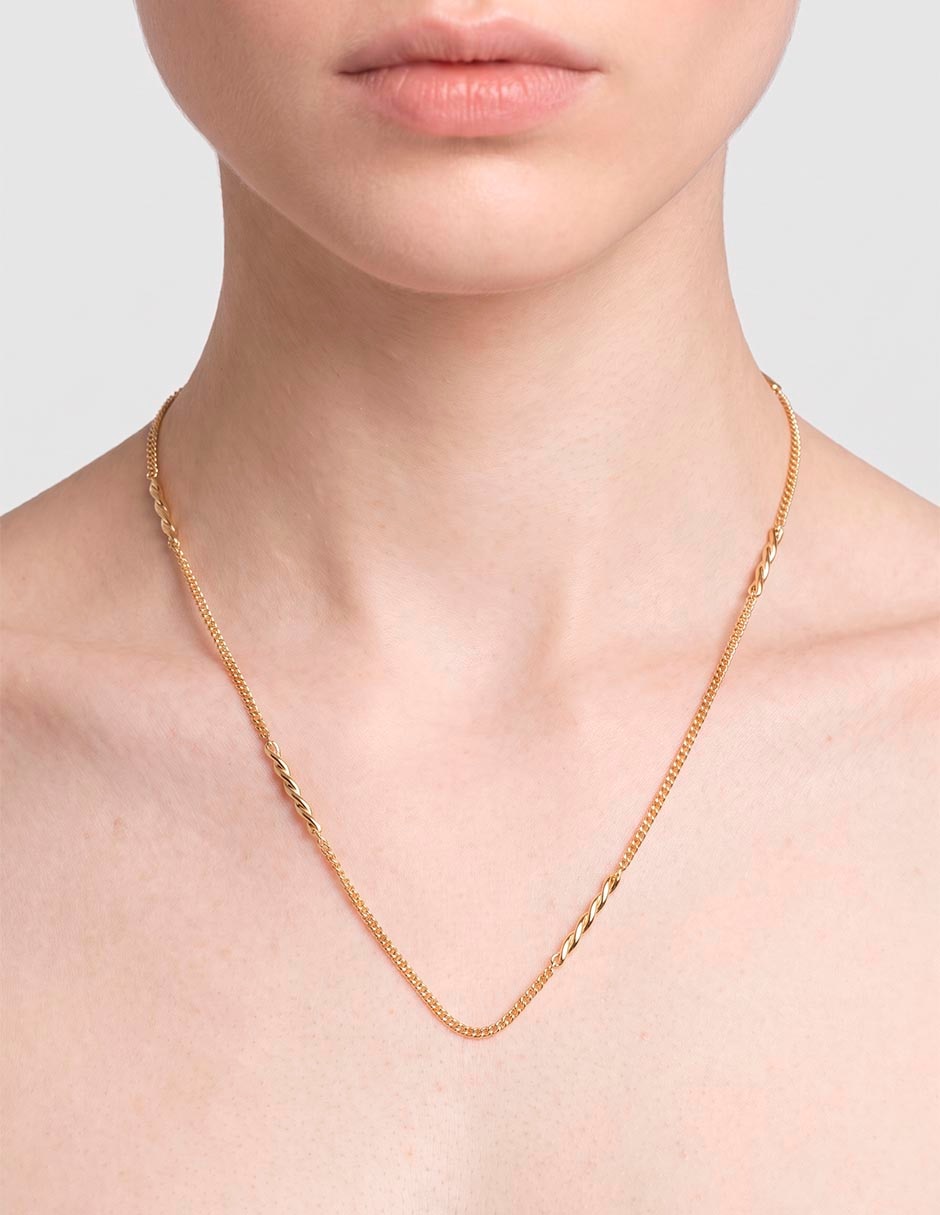 Collar de oro amarillo 14 k 3