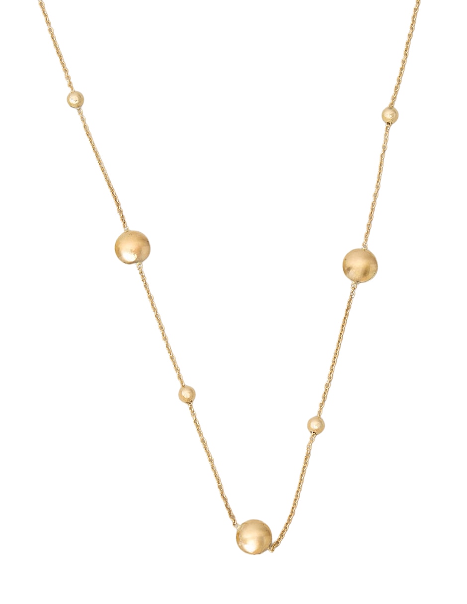 Collar de esferas de oro amarillo 18 K
