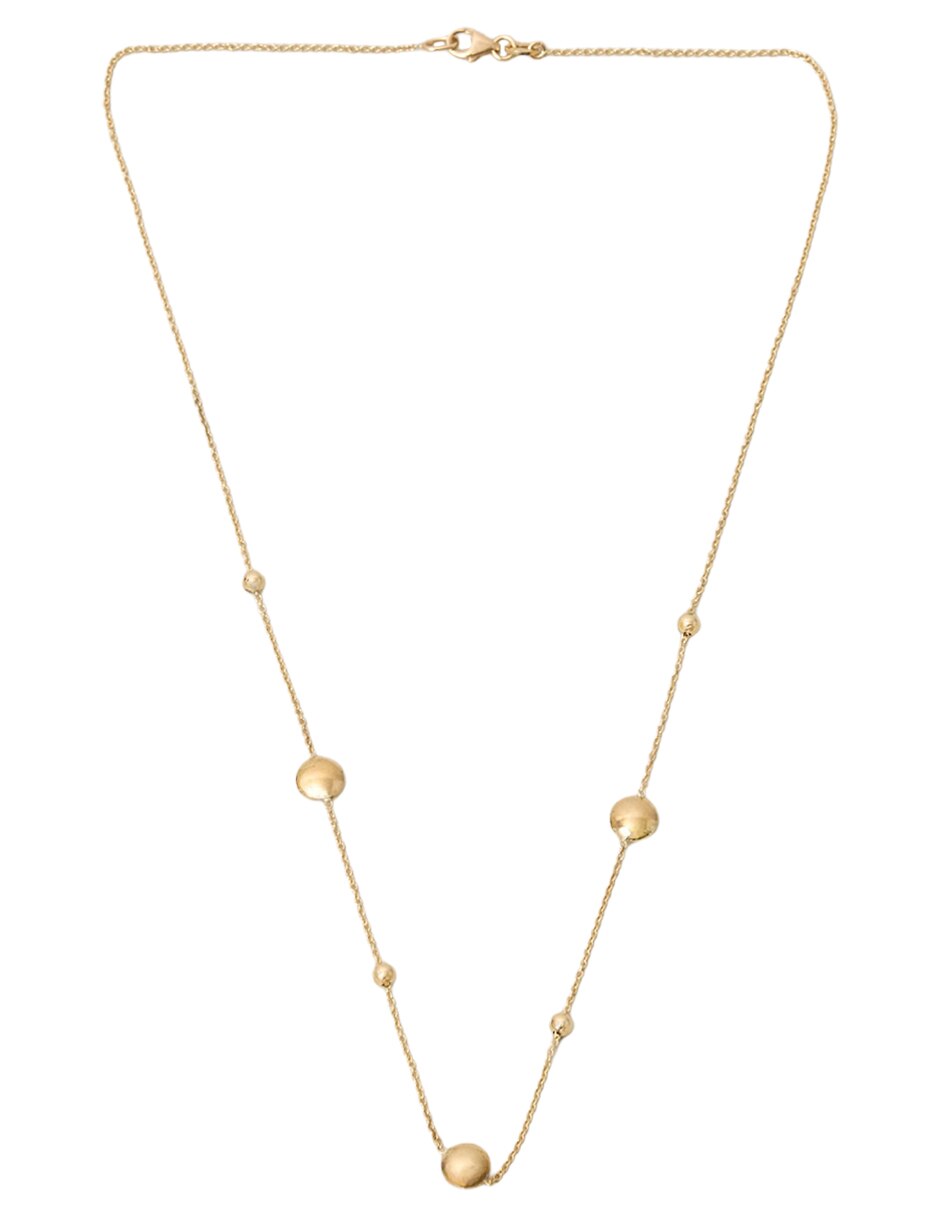 Collar de esferas de oro amarillo 18 K 2