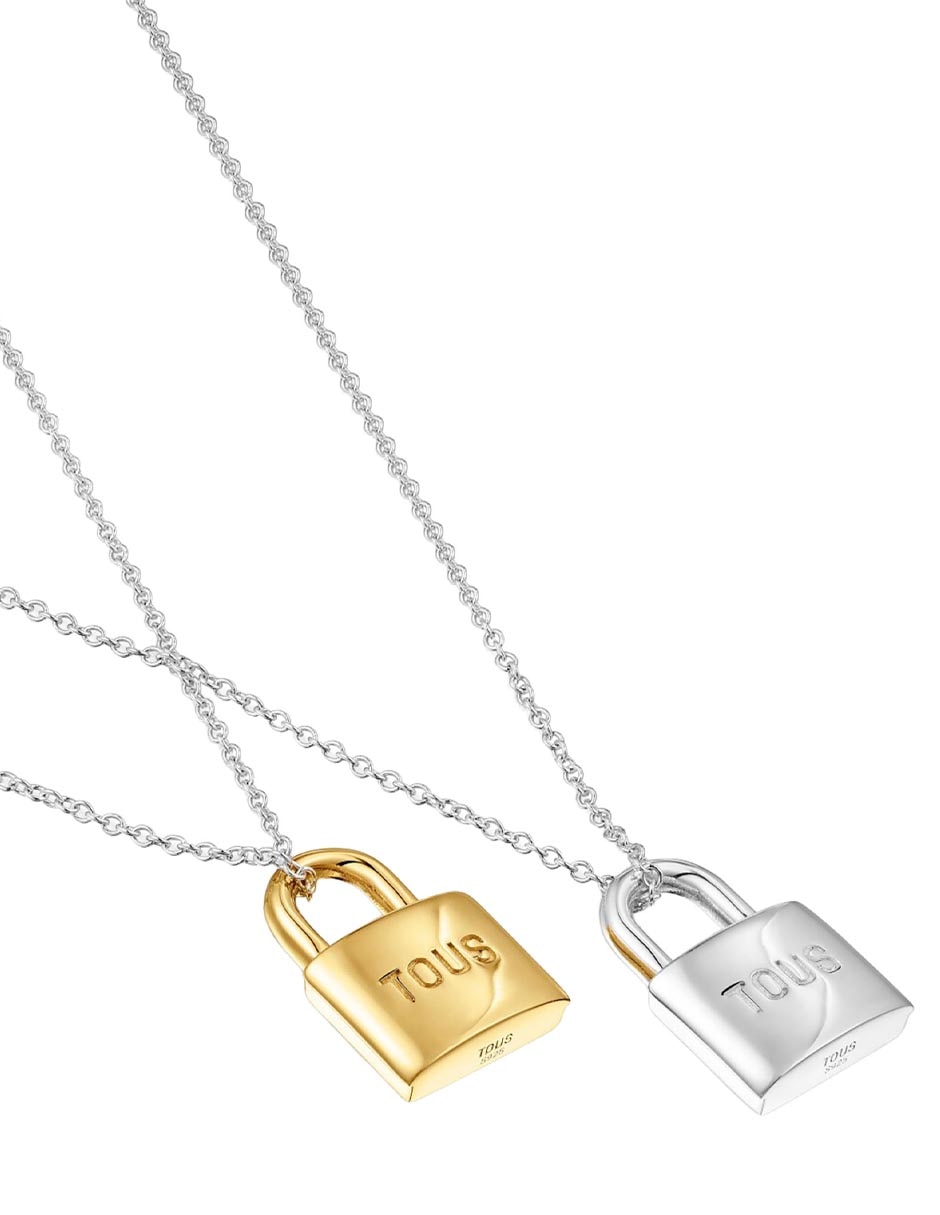 Set collar con dije de candado Tous Tous Unlock de Plata P 925