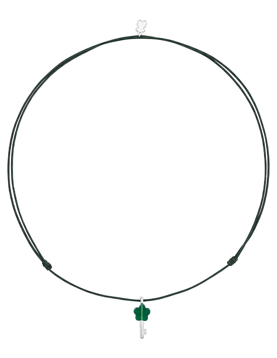 Collar de flor Unlock de plata P 925 1