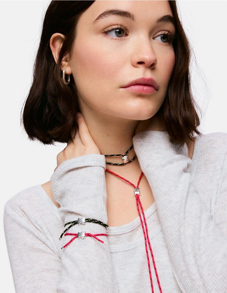 Collar de oso Bold Motif de plata P 925 5