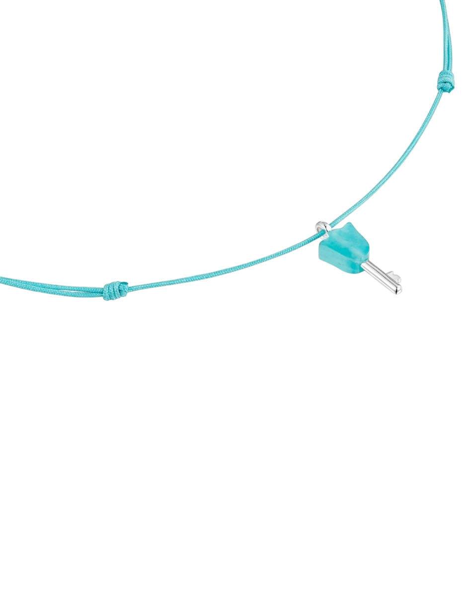 Collar de flor Unlock de plata P 925