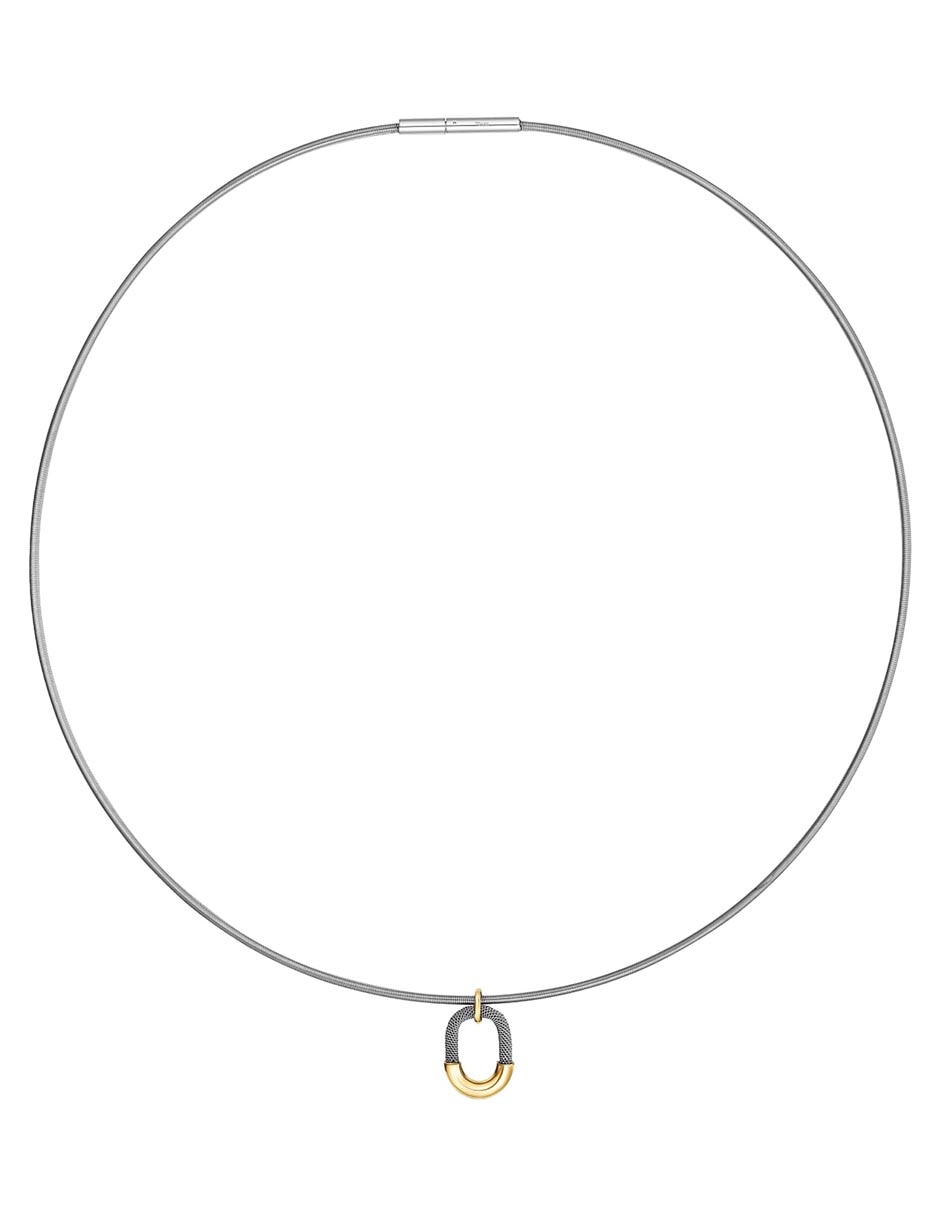 Collar Unlock de oro amarillo 14 K 2