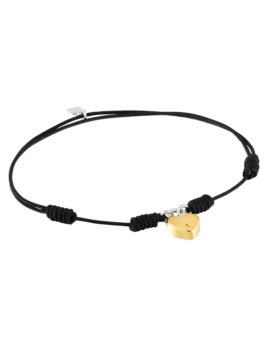 Pulsera de plata P 925 Unlock con acabado baño de oro 2