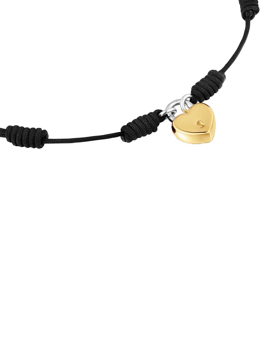 Pulsera de plata P 925 Unlock con acabado baño de oro 3