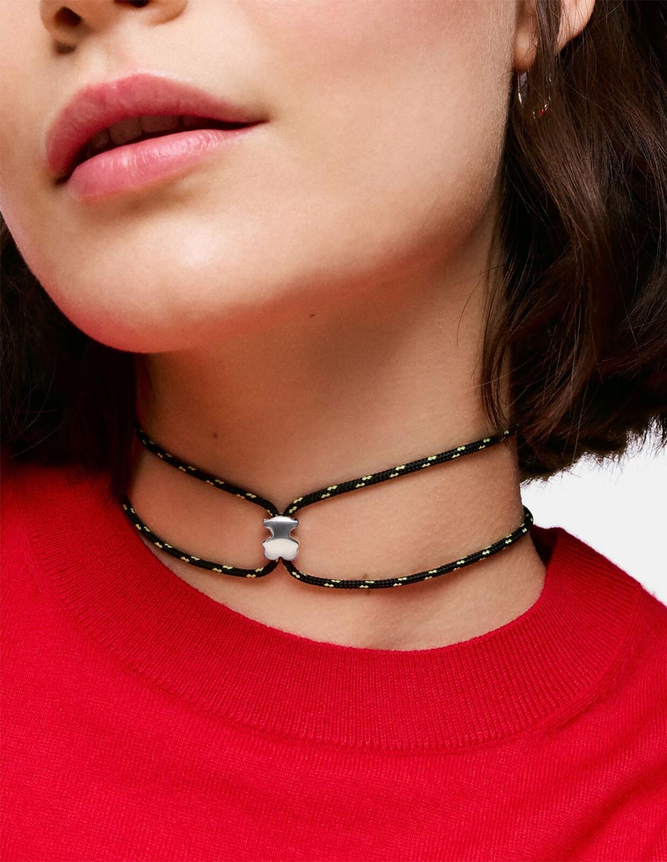 Collar de oso Bold Motif de plata P 925 5