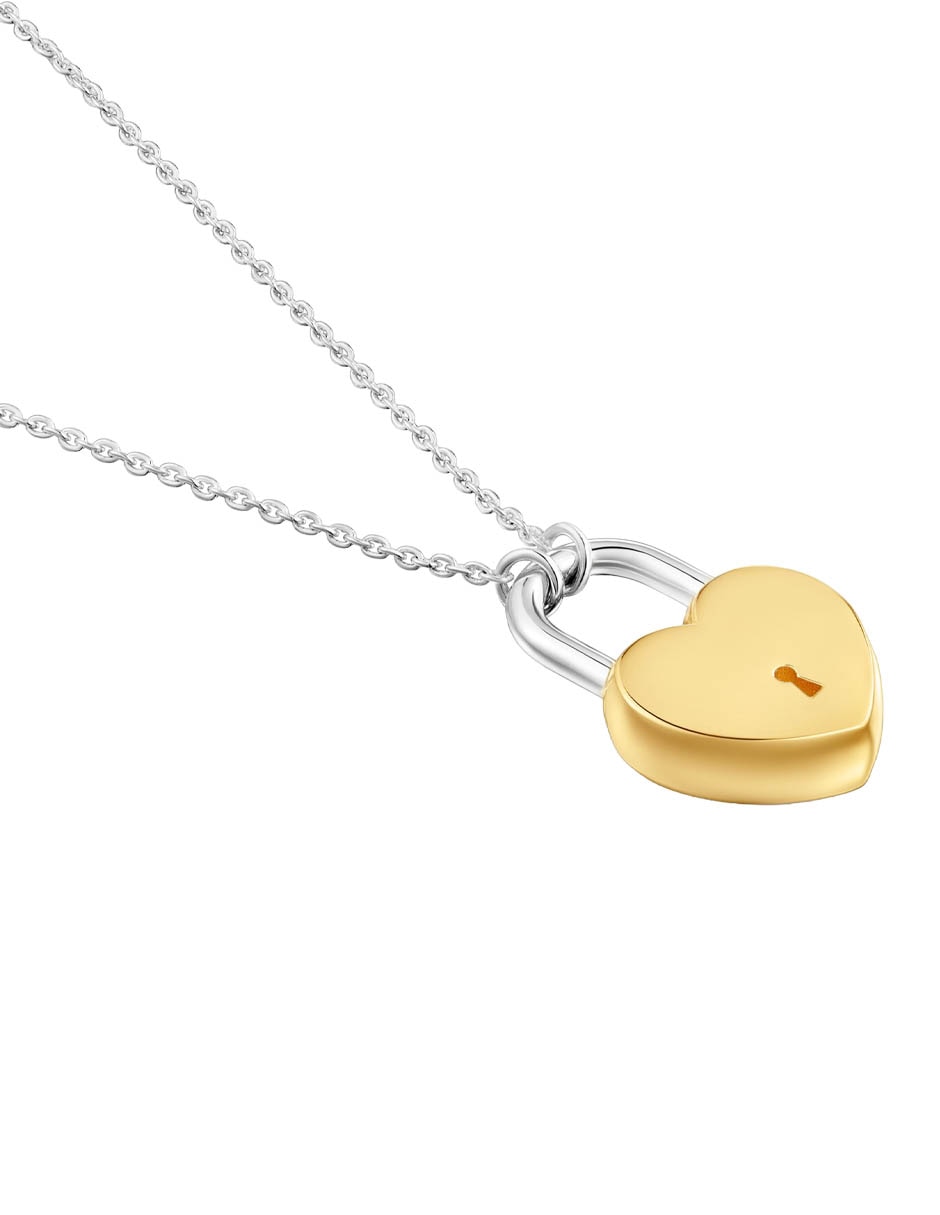 Collar con dije de candado Unlock de plata P 925