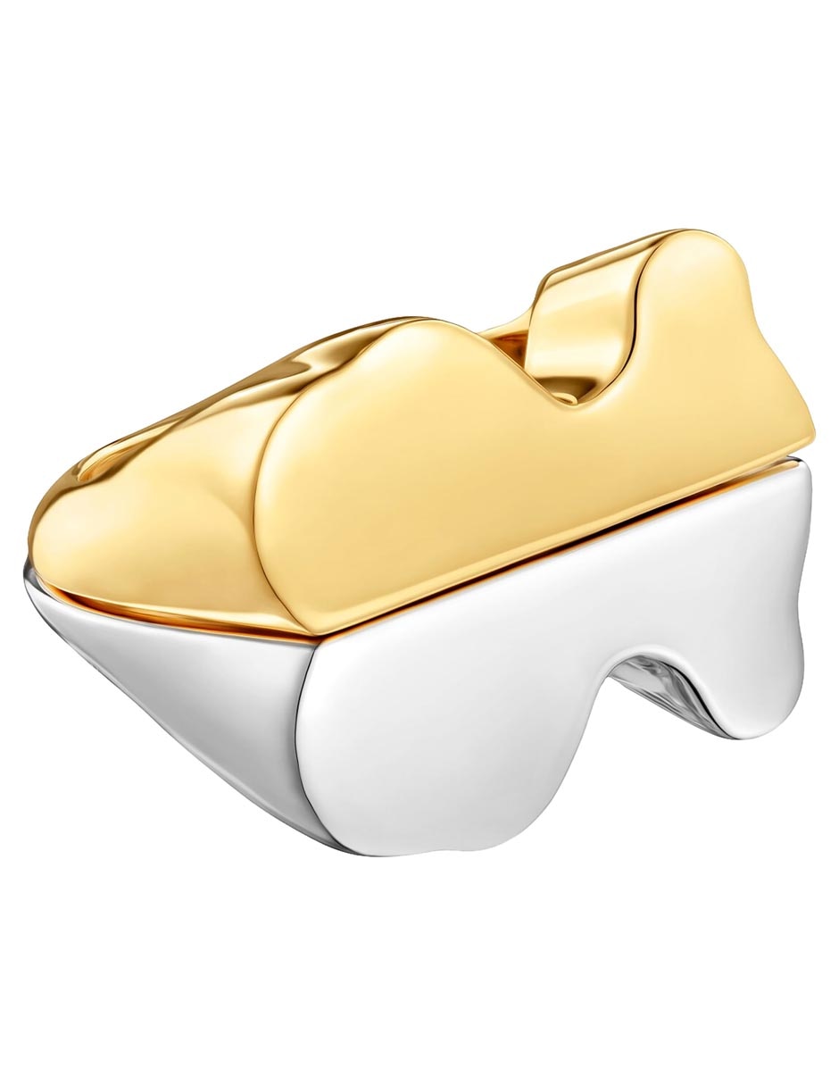 Set de anillos de oso 1950 P925 de plata brillante