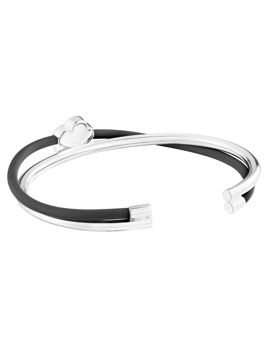 Pulsera de plata Bold Motif con acabado brillante 5