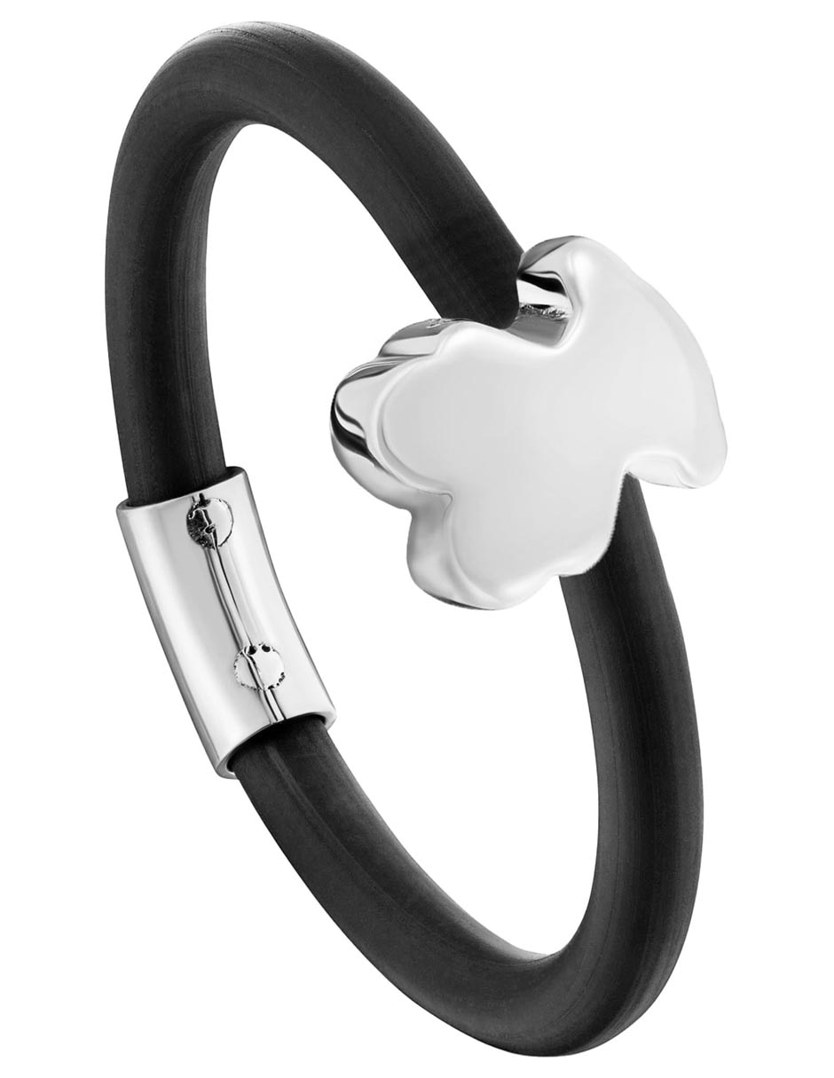 Anillo de oso Bols Motif de plata acabado brillante