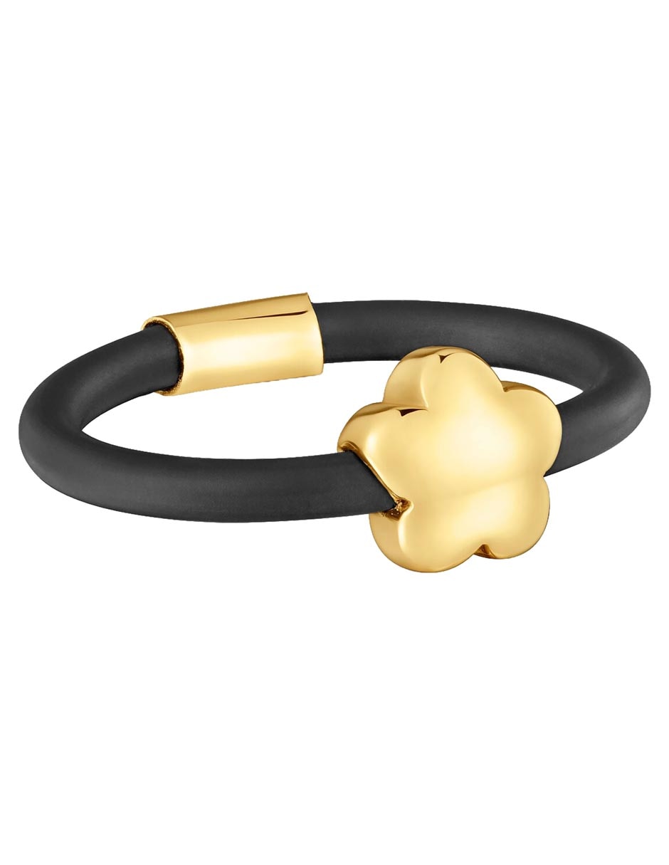 Anillo de flor Tous Bold Motif 14 K de oro amarillo brillante