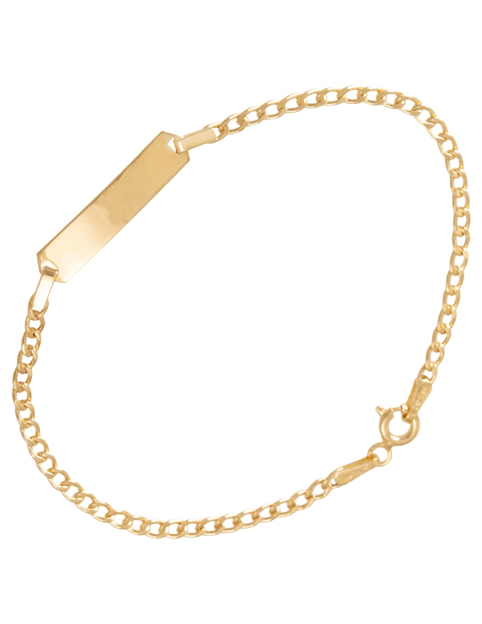 Pulsera y brazalete de oro 14 k con acabado Pulsera y brazalete de oro 14 k con acabado