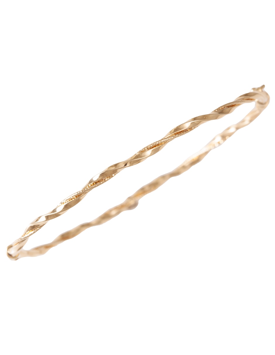 Brazalete Sini de oro con 14 K acabado pulido