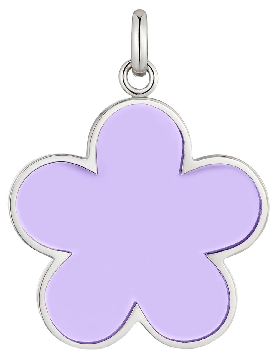 Dije de flor galaxy de acero inoxidable 1
