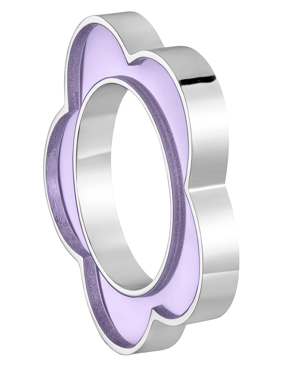 De flor glaxy de acero inoxidable resina brillante 2