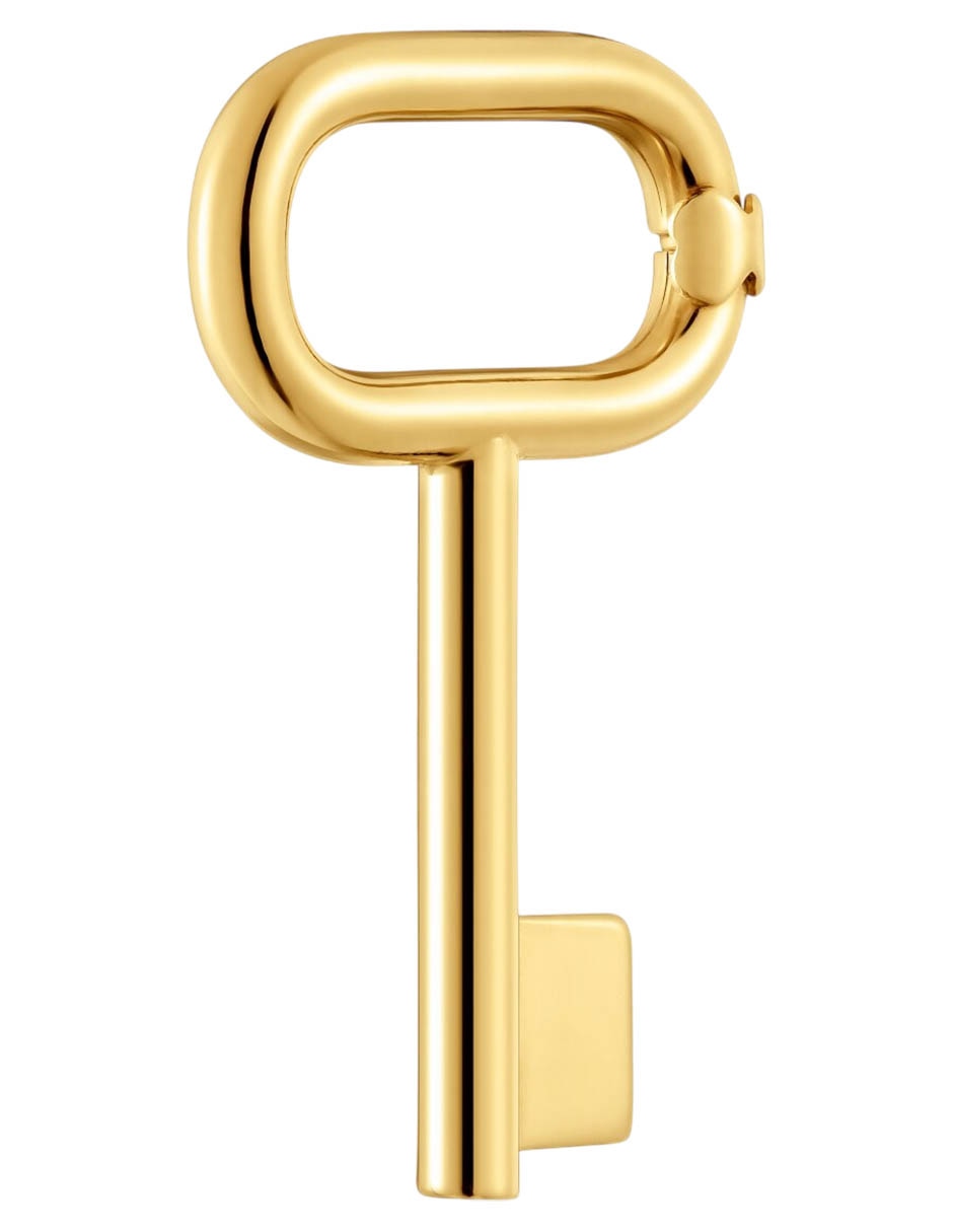 Dije de Llave de plata P 925 con acabado baño de oro 2