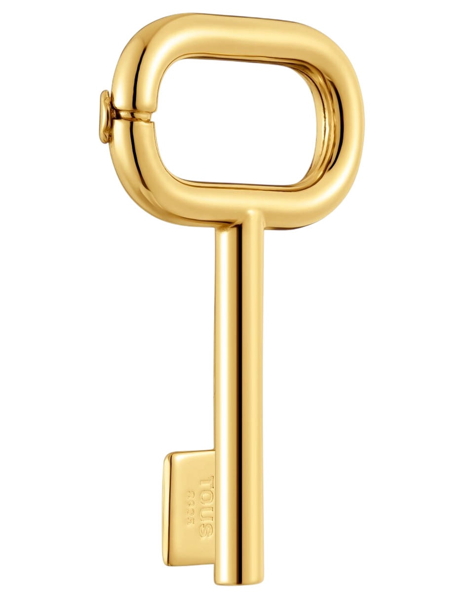 Dije de Llave de plata P 925 con acabado baño de oro 3