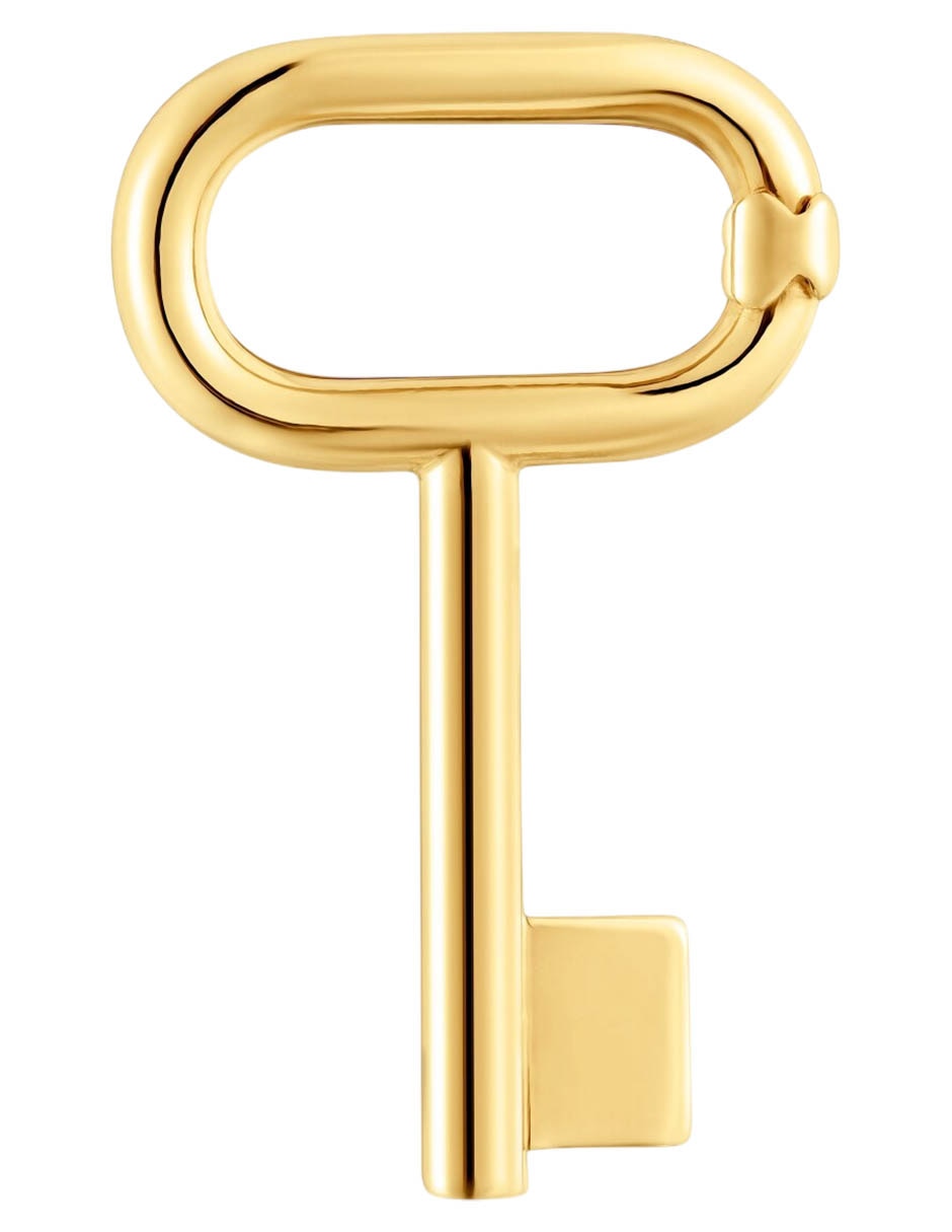 Dije de Llave de plata P 925 con acabado baño de oro