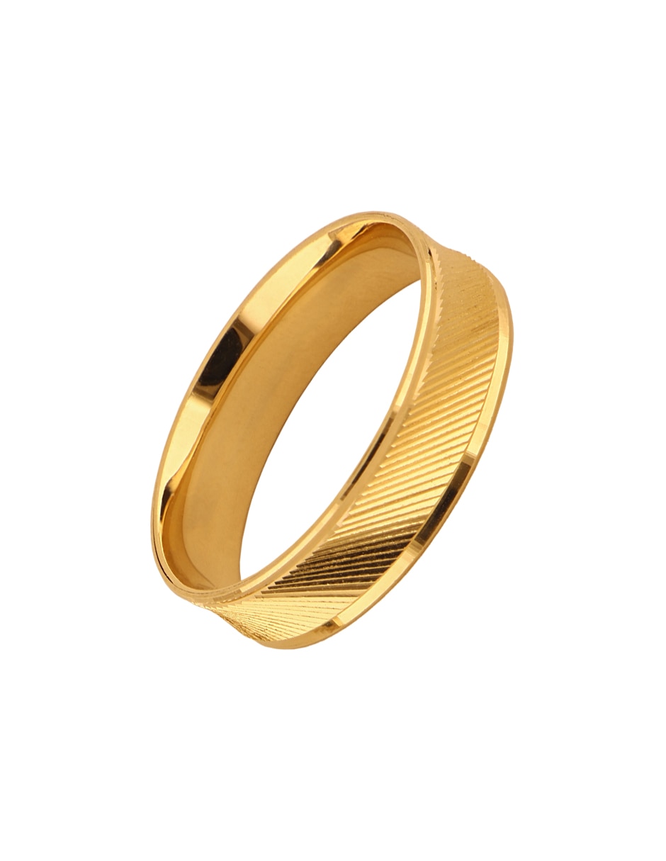 Argolla de oro amarillo 14 k zirconia 1